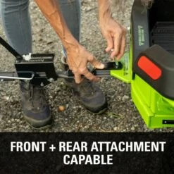 GreenWorks Pro GD60CRZ106 CrossoverZ 60V Battery-Powered Zero-Turn Ride-On Lawn Mower -Greenworks Sale Shop greenworks 60v crossoverz attachment