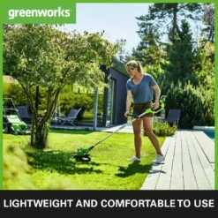 GreenWorks G24LT30M Deluxe 24V Cordless Grass Trimmer / Lawn Edger (Bare Tool) -Greenworks Sale Shop greenworks g24lt30m lightweight
