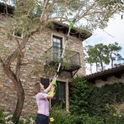 GreenWorks G24PS20 24V Cordless Pole Saw (Bare Tool) (Bundle Builder) -Greenworks Sale Shop greenworks g24ps20 pole saw lifestyle 2