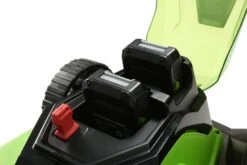 GreenWorks G24X2LM41K2X 3-in-1 41cm 48V Push Cordless Lawn Mower (with 2 X 2Ah 24V Batteries & Twin Charger) (Bundle Builder) -Greenworks Sale Shop greenworks g24x2lm41k2x lawn mower battery compartment 2 5