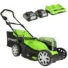 GreenWorks G24X2LM41K2X 3-in-1 41cm 48V Push Cordless Lawn Mower (with 2 X 2Ah 24V Batteries & Twin Charger) (Bundle Builder)