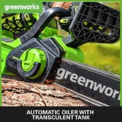 GreenWorks G40CS30II G-MAX 40V Cordless Chainsaw (Bare Tool) (Bundle Builder) 8 GreenWorks G40CS30II G-MAX 40V Cordless Chainsaw (Bare Tool) (Bundle Builder) -Greenworks Sale Shop greenworks g40cs30ii features oiler product 1 3