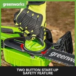 GreenWorks G40CS30IIK2 G-MAX 40V Cordless Chainsaw (with 1 X 2Ah Battery And 2A Charger) -Greenworks Sale Shop greenworks g40cs30ii features start product 1