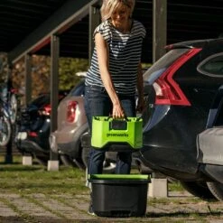 GreenWorks G40GDC40 G-MAX 40V Cordless Pressure Washer (Bare Tool) (Bundle Builder) -Greenworks Sale Shop greenworks g40gdc40 pressure washer lifestyle 2