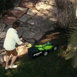 GreenWorks G40LM35 2-in-1 G-MAX 40V Cordless Lawn Mower (Bare Tool) -Greenworks Sale Shop greenworks g40lm35k2 lawnmower lifestyle 2 3 1