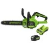 GreenWorks GD24CS30K4 DigiPro 24V Cordless Chainsaw (with 4Ah Battery & Charger)