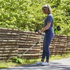 GreenWorks GD24X2BCB 48V (2 X 24V) Cordless Brush Cutter (Bare Tool) 8 GreenWorks GD24X2BCB 48V (2 X 24V) Cordless Brush Cutter (Bare Tool) -Greenworks Sale Shop greenworks gd24x2bcb lifestyle 2