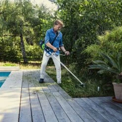 GreenWorks GD24X2BCB 48V (2 X 24V) Cordless Brush Cutter (Bare Tool) 10 GreenWorks GD24X2BCB 48V (2 X 24V) Cordless Brush Cutter (Bare Tool) -Greenworks Sale Shop greenworks gd24x2bcb lifestyle 3