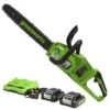 GreenWorks GD24X2CS36K4X DigiPro 48V (2 X 24V) Cordless Chainsaw (with 2 X 4Ah Batteries & Charger)