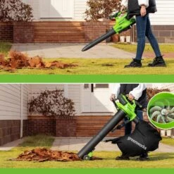 GreenWorks GD40BVIIK2X G-MAX DigiPro 40V Cordless Blower / Vacuum (2 X 2Ah Batteries & 2A Standard Charger) (Bundle Builder) -Greenworks Sale Shop greenworks gd40bvii lifestyle 3 1 1