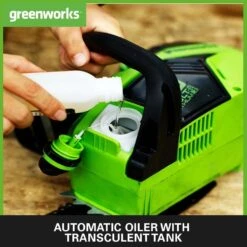 GreenWorks GD40CS18K4 40cm G-MAX 40V Cordless Chainsaw (with 4Ah Battery & 2A Charger) -Greenworks Sale Shop greenworks gd40cs18 chainsaw oiler 1
