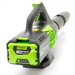 GreenWorks Pro GD60ABK4 60V Cordless Blower (with 4Ah Battery & Charger) -Greenworks Sale Shop greenworks gd60ab blower rear
