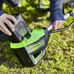GreenWorks Pro GD60BCB 60V Cordless Brush Cutter (Bare Tool) (Bundle Builder) -Greenworks Sale Shop greenworks gd60bcb lifestyle 4 2