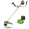 GreenWorks Pro GD60BCBK4 60V Cordless Brush Cutter (with 4Ah Battery & 2A Charger) (Bundle Builder)