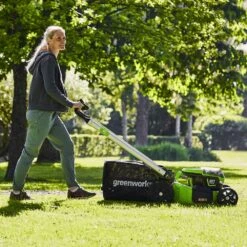 GreenWorks Pro GD60LM51SP 4-in-1 60V Variable Speed Self-Propelled Cordless Lawn Mower (Bare Tool) 14 GreenWorks Pro GD60LM51SP 4-in-1 60V Variable Speed Self-Propelled Cordless Lawn Mower (Bare Tool) -Greenworks Sale Shop greenworks gd60lm51sp lawnmower lifestyle 2 1 2