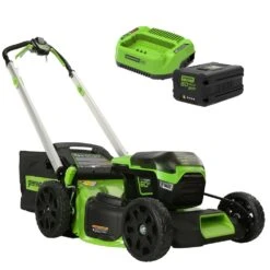 GreenWorks Pro GD60LM51SPK4 4-in-1 60V Variable Speed Self-Propelled Cordless Lawn Mower (with 4Ah Battery & 2A Charger)