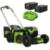 GreenWorks Pro GD60LM51SPK4 4-in-1 60V Variable Speed Self-Propelled Cordless Lawn Mower (with 2 X 4Ah Batteries & 2A Charger)