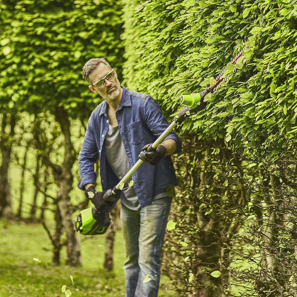 GreenWorks Pro GD60PHT51 60V Cordless Long Reach Hedge Trimmer (Bare Tool) 5 GreenWorks Pro GD60PHT51 60V Cordless Long Reach Hedge Trimmer (Bare Tool) - Image 5