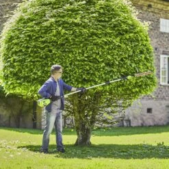 GreenWorks Pro GD60PHT51 60V Cordless Long Reach Hedge Trimmer (Bare Tool) (Bundle Builder) -Greenworks Sale Shop greenworks gd60pht51 pole hedge trimmer round bush 1