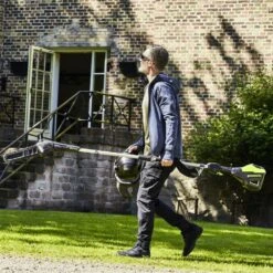 GreenWorks Pro GD60PS25 60V Cordless Polesaw (Bare Tool) (Bundle Builder) -Greenworks Sale Shop greenworks gd60ps25 pole pruner lifestyle 5 1