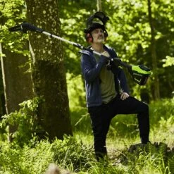 GreenWorks Pro GD60PS25 60V Cordless Polesaw (Bare Tool) (Bundle Builder) -Greenworks Sale Shop greenworks gd60ps25 pole pruner lifestyle 6 1