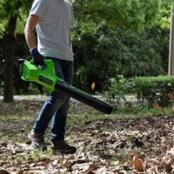 GreenWorks G24ABII 24V Cordless Axial Blower (Bare Tool) -Greenworks Sale Shop greenworks gwg24abii blower lifestyle 3