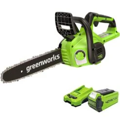 GreenWorks G40CS30IIK2 G-MAX 40V Cordless Chainsaw (with 1 X 2Ah Battery And 2A Charger) (Bundle Builder)