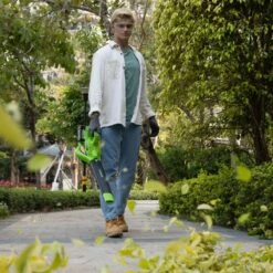 GreenWorks GD24X2BV DigiPro 48V (2 X 24V) Cordless Blower / Vacuum (Bare Tool) (Bundle Builder) 18 GreenWorks GD24X2BV DigiPro 48V (2 X 24V) Cordless Blower / Vacuum (Bare Tool) (Bundle Builder) -Greenworks Sale Shop greenworks gwgd24x2bv blower vac lifestyle 6 1 1