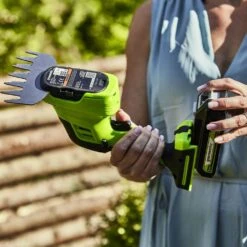 GreenWorks G24SHT 2-in-1 24V Cordless Grass Shrub Shear (Bare Tool) (Bundle Builder) -Greenworks Sale Shop gwg24sht 1 1 1