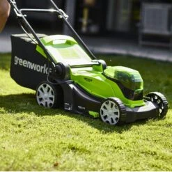 GreenWorks G24X2LM41K2X 3-in-1 41cm 48V Push Cordless Lawn Mower (with 2 X 2Ah 24V Batteries & Twin Charger) (Bundle Builder) -Greenworks Sale Shop gwg24x2lm41k2 6 3