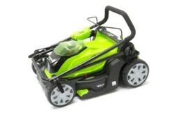 GreenWorks G40LM41K2X 2-in-1 G-MAX 40V Push Cordless Lawn Mower (with 2 X 2Ah Batteries And 2A Charger) -Greenworks Sale Shop gwg40lm41k2x storage