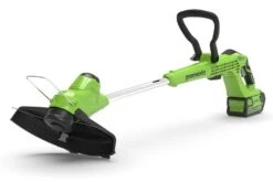 GreenWorks G40T5K2 G-MAX 40V Cordless Grass Trimmer / Edger (with 1 X 2Ah Battery And 2A Charger) -Greenworks Sale Shop gwg40t5 trimmer 1