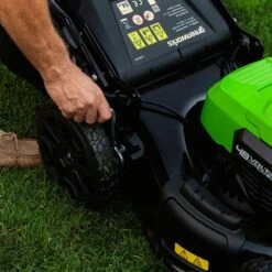 GreenWorks GD24X2LM46SP 4-in-1 46cm 48V Self-Propelled Cordless Lawn Mower (Bare Tool) -Greenworks Sale Shop gwgd24x2lm46sk4x hoc 1 1