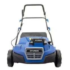 Hyundai HY2196 2 X 20V MAX (40V) Cordless Lawn Scarifier / Aerator (with 2 X 4Ah Batteries & Twin Charger) (Bundle Builder) -Greenworks Sale Shop hyundai hy2196 scarifier front 1