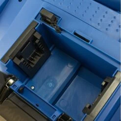 Hyundai HY2197 2 X 20V MAX (40V) Cordless Artificial Grass Sweeper (with 2 X 4Ah Batteries & Twin Charger) 19 Hyundai HY2197 2 X 20V MAX (40V) Cordless Artificial Grass Sweeper (with 2 X 4Ah Batteries & Twin Charger) -Greenworks Sale Shop hyundai hy2197 sweeper battery compartment