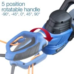 Hyundai HYHT680E Electric Hedge Trimmer 17 Hyundai HYHT680E Electric Hedge Trimmer -Greenworks Sale Shop hyundai hyht680e rotating rear handle