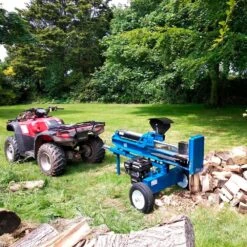 Hyundai HYLS25000T 25 Tonne Horizontal & Vertical Petrol Log Splitter 15 Hyundai HYLS25000T 25 Tonne Horizontal & Vertical Petrol Log Splitter -Greenworks Sale Shop hyundai hyls25000t log splitter lifestyle horizontal