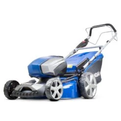 Hyundai HYM80Li460SP 80V Self-Propelled Cordless Lawn Mower (with 2 X 2.5Ah 40V Batteries & Charger) -Greenworks Sale Shop hyundai hym80li460sp lawnmower angle 1