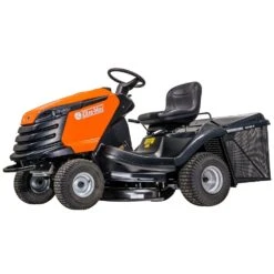 Oleo-Mac OM 92/13 H Hydrostatic Rear Collect Lawn Tractor -Greenworks Sale Shop oleo mac om92 13h lawn tractor side