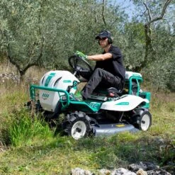 Orec Rabbit RM982F 98cm 4WD Ride-On Brush Cutter / All Terrain Garden Tractor -Greenworks Sale Shop orec rm982f lifestyle