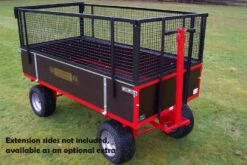 SCH GWT415 760kg Heavy Duty Four-Wheel Timber Trailer -Greenworks Sale Shop sch gwt414 extension sides wording