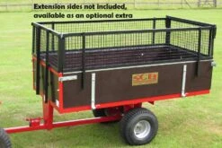 SCH GWTS10 500kg Two-Wheel Timber Tipping Trailer -Greenworks Sale Shop sch gwts10 extension sides