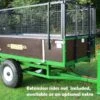 SCH HTRL2 1000kg Two-Wheel Hydraulic Tipping Trailer - Double Acting Ram