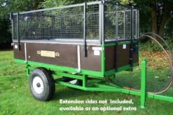 SCH HTRL2 1000kg Two-Wheel Hydraulic Tipping Trailer - Double Acting Ram
