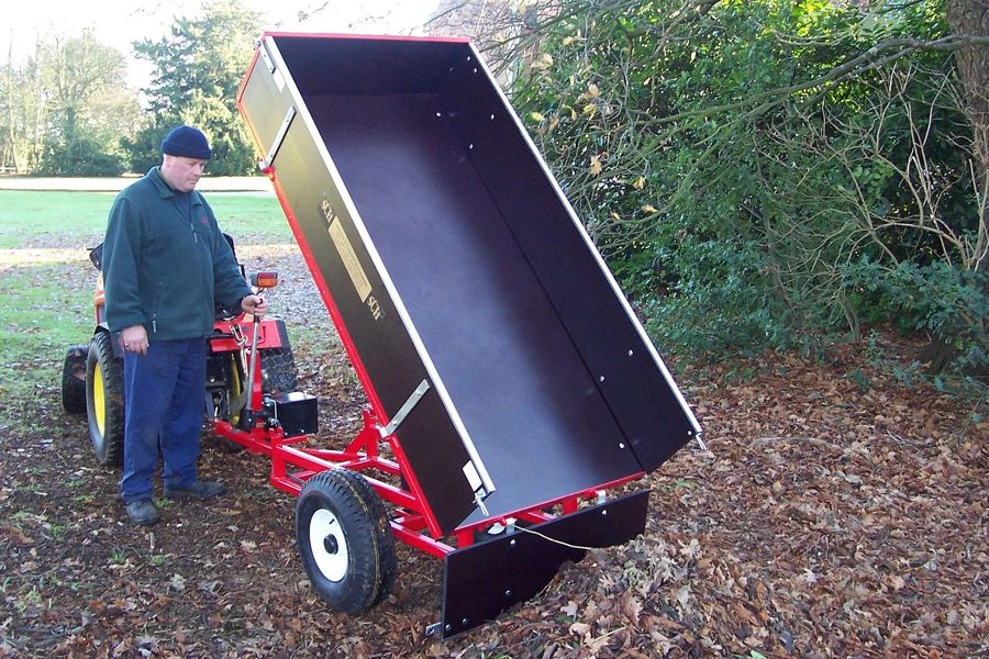 SCH Two-Wheel Hydraulic Tipping Trailer - Manual Action Hydraulic Pump - HTRLM 3 SCH Two-Wheel Hydraulic Tipping Trailer - Manual Action Hydraulic Pump - HTRLM - Image 3