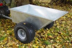 SCH QDT 500kg Galvanised Tipping Dump Trailer With Flotation Wheels