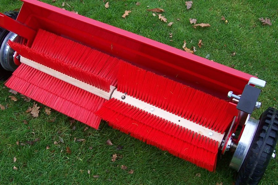 SCH TS98 36" Tow-Behind Sweeper With Rigid Plastic Hopper 5 SCH TS98 36" Tow-Behind Sweeper With Rigid Plastic Hopper - Image 5