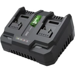 Webb Eco WEV20X2LM43B4X 40V (20V+20V) Push Cordless Lawn Mower (with 2 X 4Ah Batteries & Twin Charger) -Greenworks Sale Shop webb eco wev20pdc 20v dual port battery charger 1