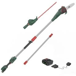 Webb Eco WEV20PSHTB2 20V Cordless Long Reach Hedge Trimmer & Pruner Attachment (with 2Ah Battery & Charger)