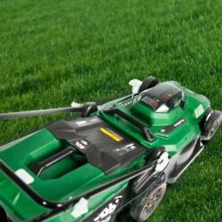 Webb Eco WEV20X2LM43B4X 40V (20V+20V) Push Cordless Lawn Mower (with 2 X 4Ah Batteries & Twin Charger) -Greenworks Sale Shop webb eco wev20x2lm43b4x 20v lawnmower lifestyle top